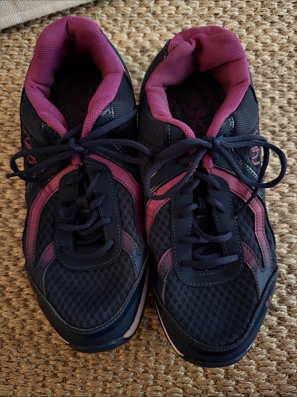 Ryka Navy and Magenta Athletic Sneakers for Women